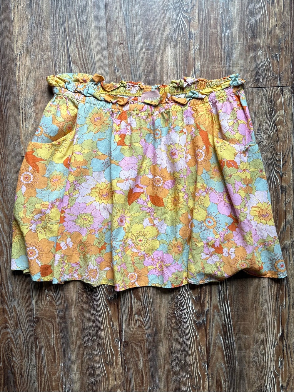 Show Me Your Mumu Floral Print Swing Mini Skirt